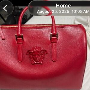 Versace Bold Red Satchel